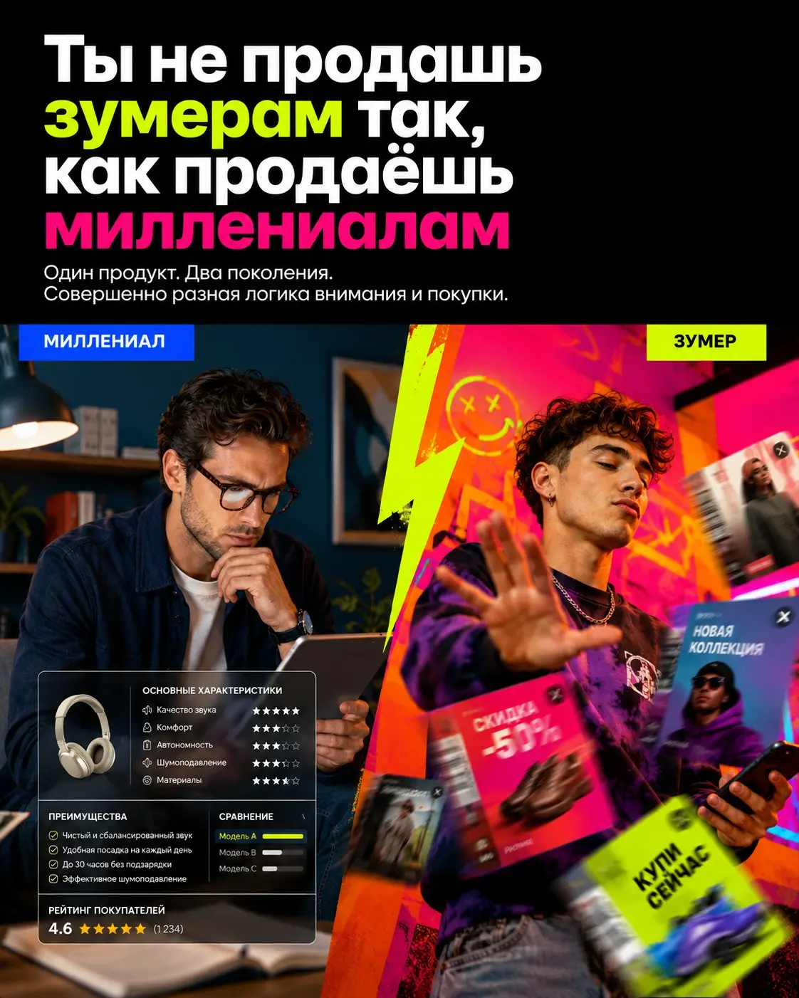 Ты не продашь зумерам так, как продаёшь миллениалам | Сетка — социальная сеть от hh.ru