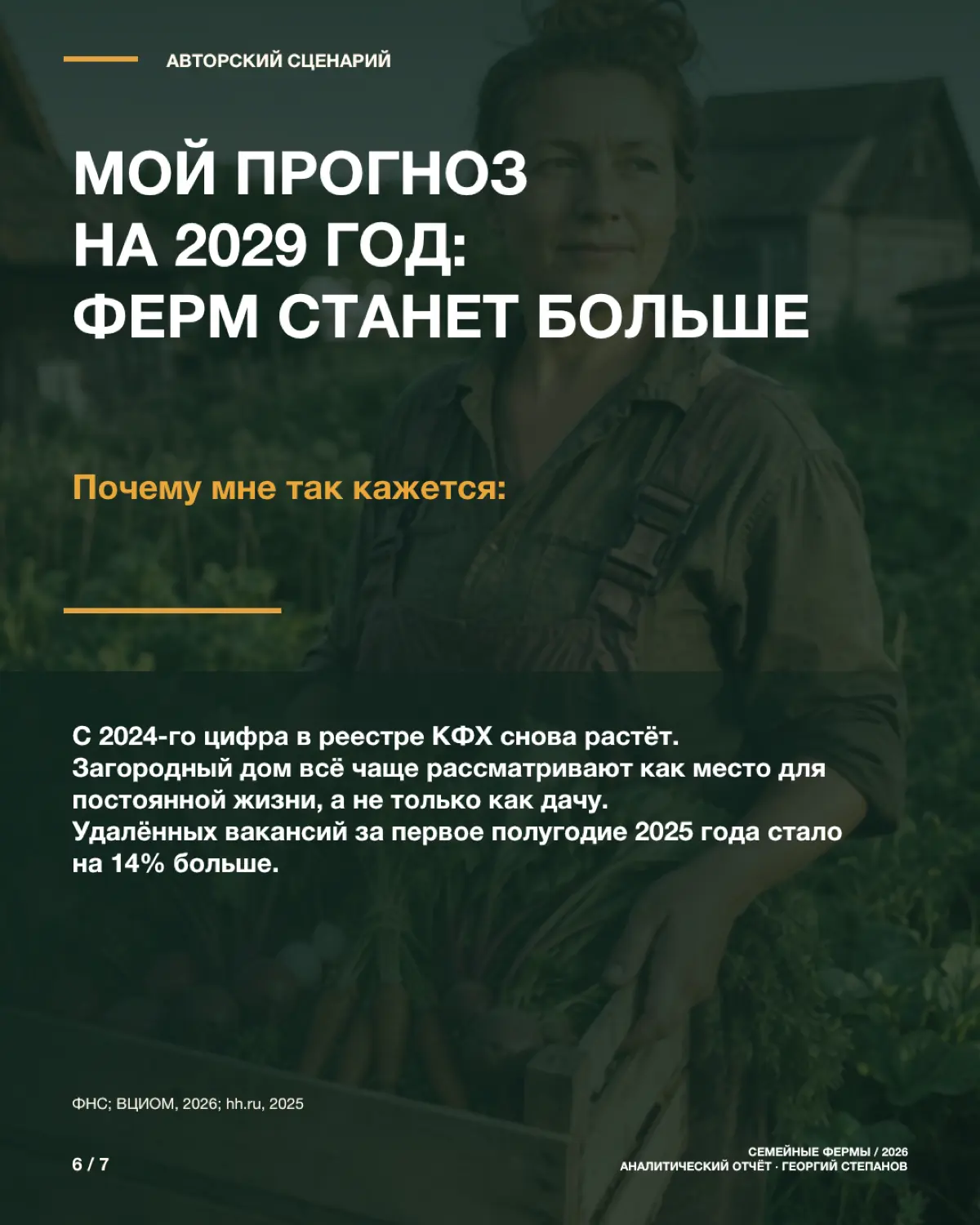 Мне стало интересно - сколько в РФ небольших ферм? | Сетка — социальная сеть от hh.ru