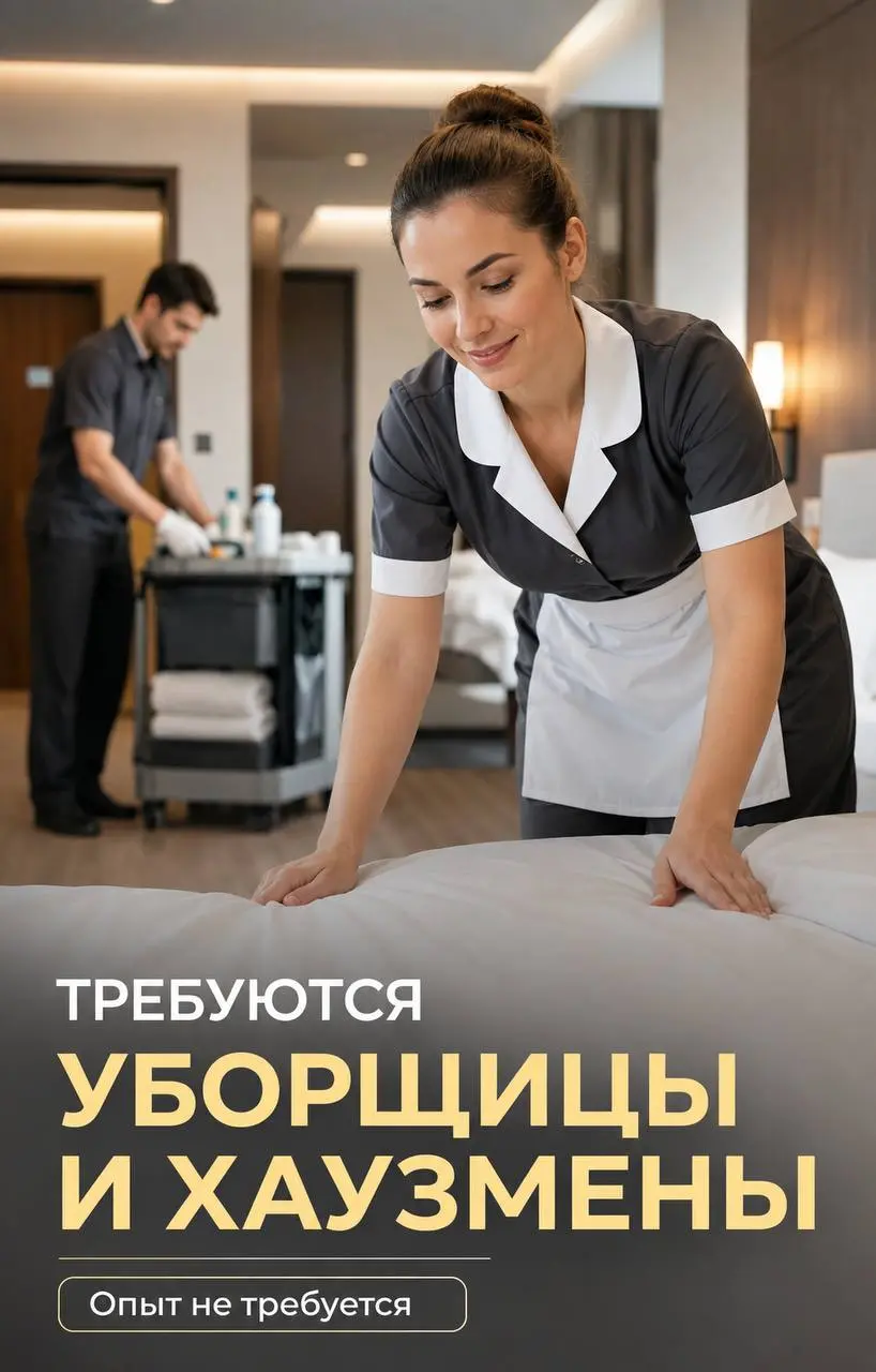 1️⃣УБОРЩИЦА,
2️⃣ХАУЗМЕН
120 000₽ - 135 000₽
Загородный отель
• Завидово
• Гостиничный бизнес
• +79268672188
Полное описание вакансии размещено в Телеграм и Макс | Сетка — социальная сеть от hh.ru