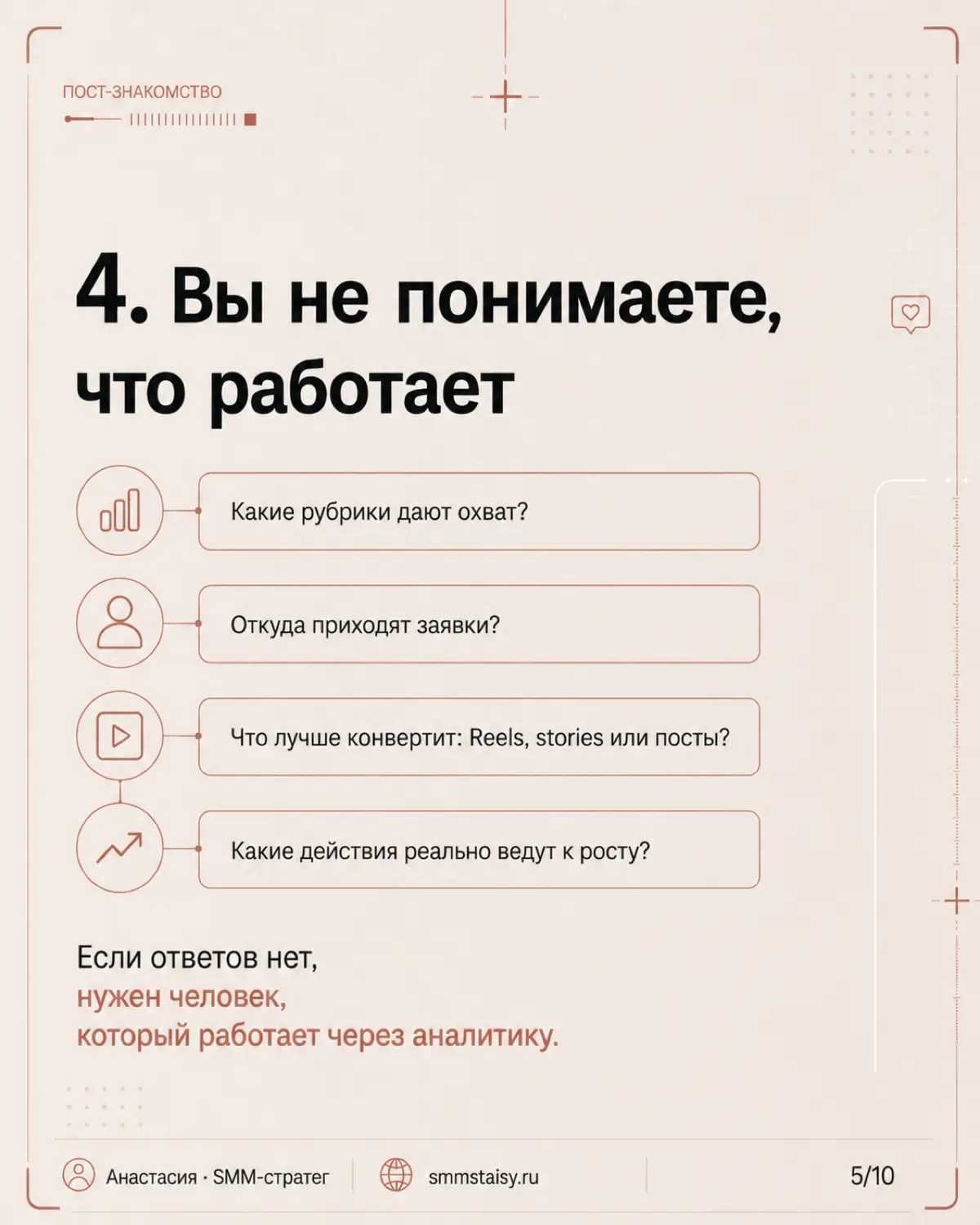 Соцсети могут вестись месяцами — и при этом не давать нормального результата
Банальная штука, но ко мне часто приходят с этим :)) | Сетка — социальная сеть от hh.ru
