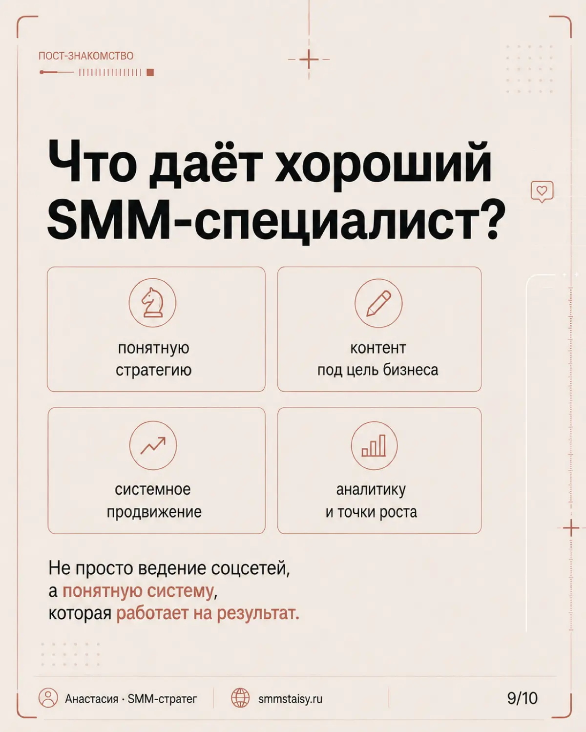 Соцсети могут вестись месяцами — и при этом не давать нормального результата
Банальная штука, но ко мне часто приходят с этим :)) | Сетка — социальная сеть от hh.ru