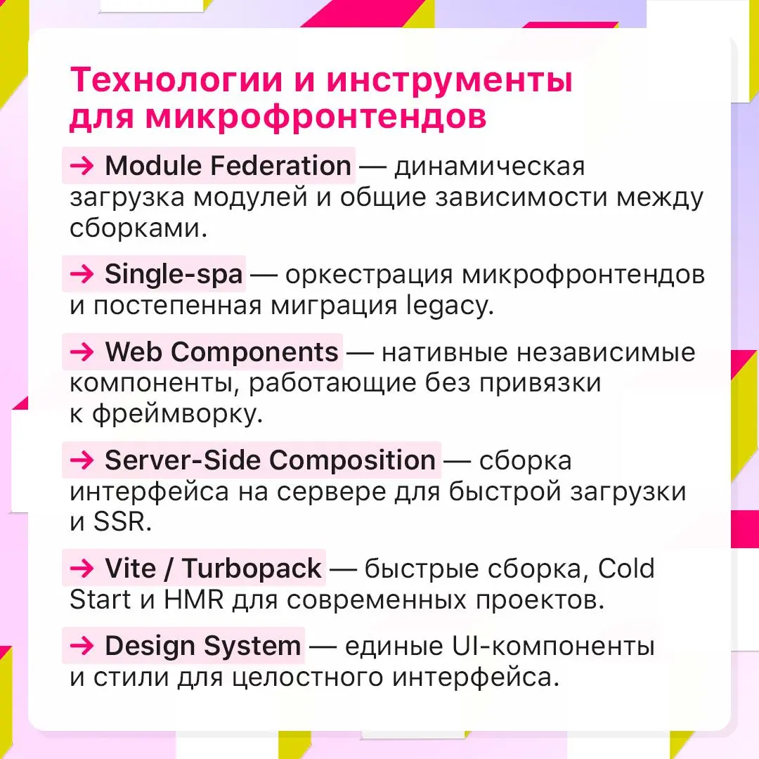 Когда микрофронтенды действительно нужны? 👀
Они позволяют разделить фронтенд на независимые модули, которые разные команды могут разрабатывать и выпускать отдельно | Сетка — социальная сеть от hh.ru
