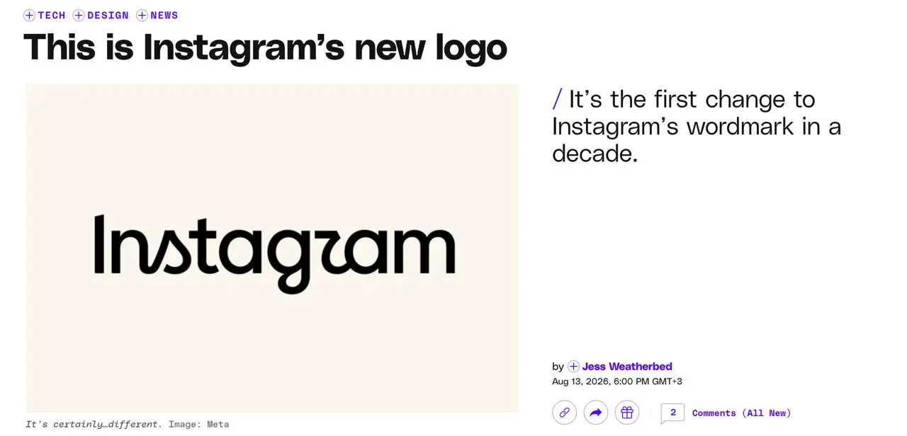 Instagram* впервые за 10 лет обновил свой лого
В сети шутят, что теперь инстаграм превратился в инстагЗам
Как вам?
принадлежит Meta, признана в РФ экстремистской организацией и запрещена* | Сетка — социальная сеть от hh.ru