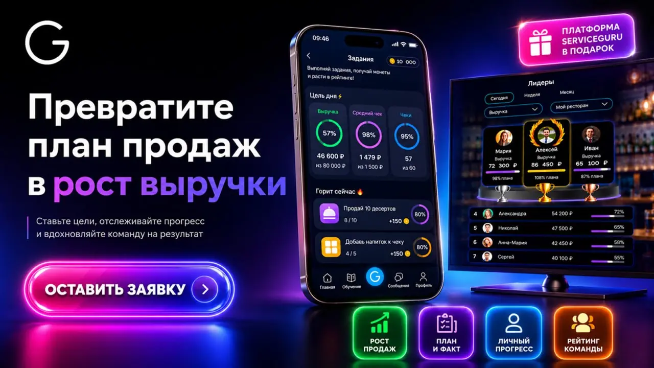 Хотите больше выручки?
Начните не с нового плана, а с того, понимает ли его команда 🔥🔴
Можно поставить цель по среднему чеку, десертам или новому меню | Сетка — социальная сеть от hh.ru