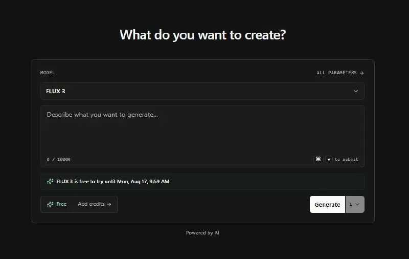 Халява, забрать: новый топовый генератор видосов Flux 3 раздают БЕСПЛАТНО до понедельника 17 августа.
Регаемся здесь и пробуем 😮 | Сетка — социальная сеть от hh.ru