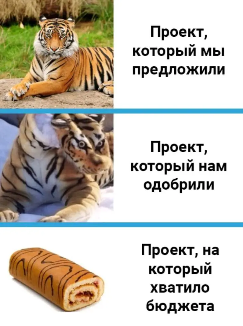 Каждый раз смеюсь с этой картинки🤣
Ребят,кто давно работает pm,у вас всегда так?) | Сетка — социальная сеть от hh.ru