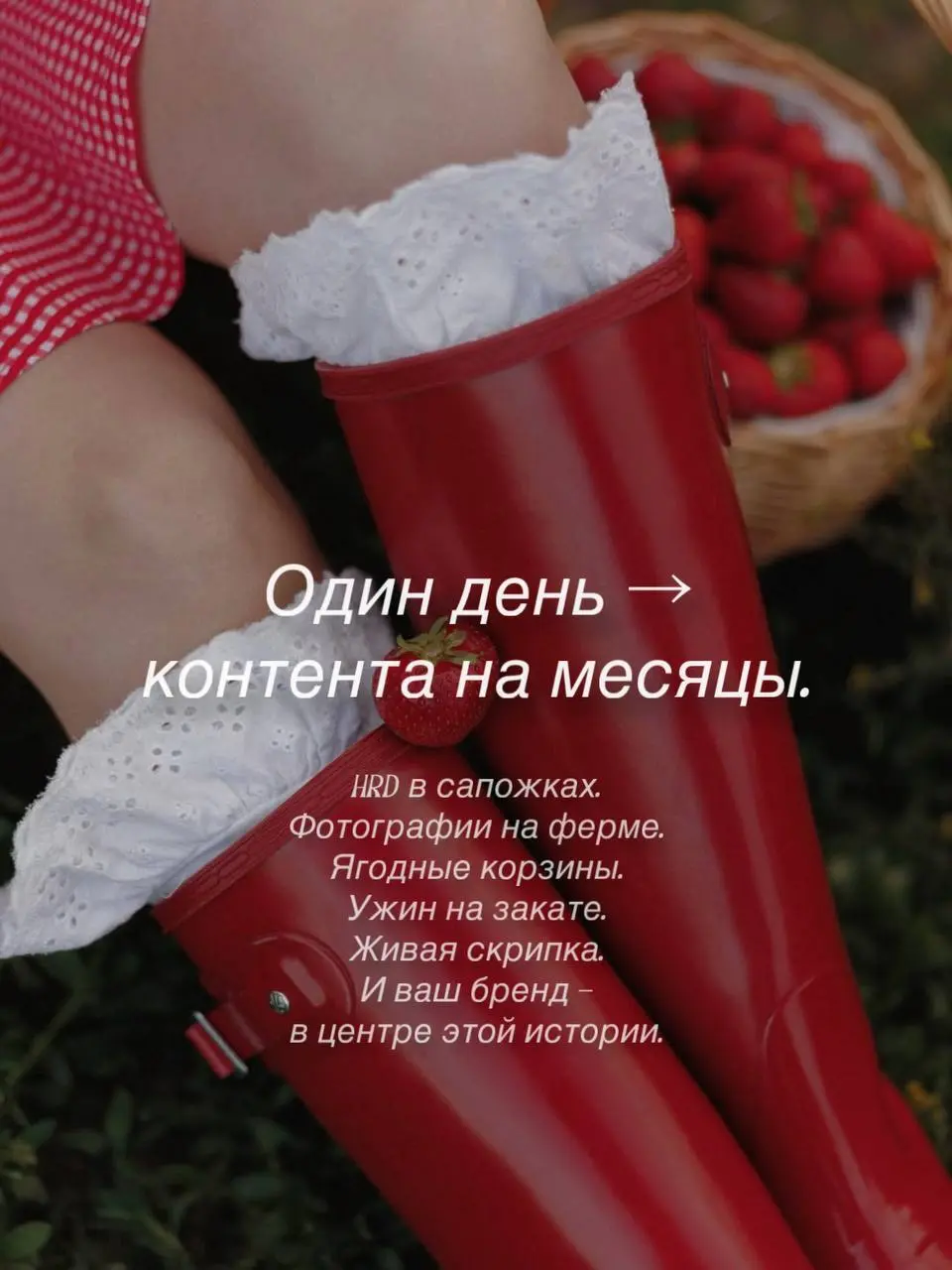 🍓 ИЩЕМ СПОНСОРА НА РЕЗИНОВЫЕ САПОЖКИ
Да. Именно сапожки.
И да — это очень серьёзное предложение.
6 сентября мы собираем HR-комьюнити на ягодной ферме | Сетка — социальная сеть от hh.ru