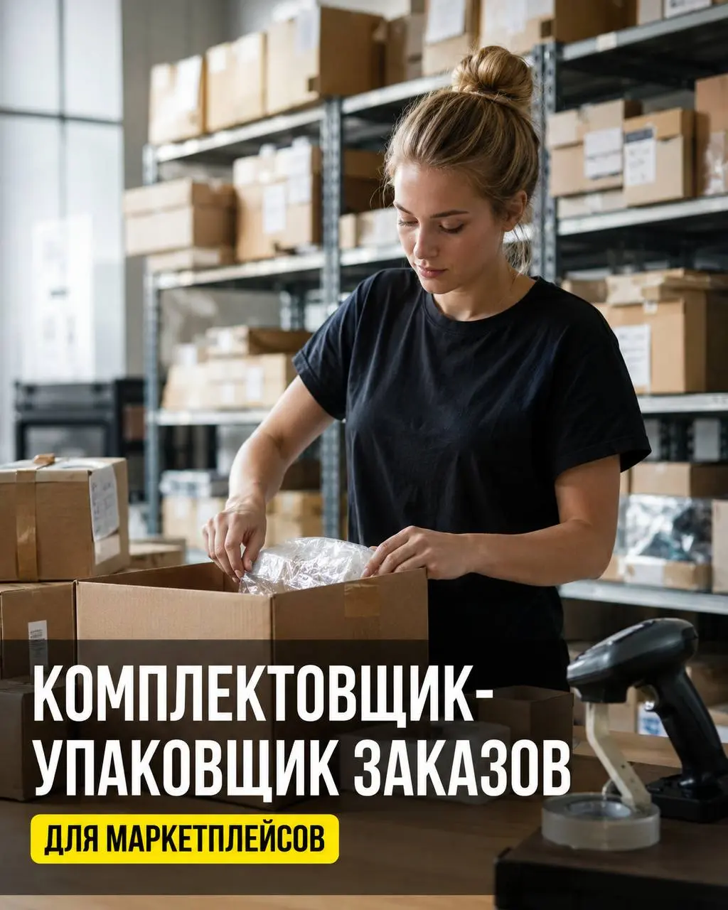 КОМПЛЕКТОВЩИК-УПАКОВЩИК ЗАКАЗОВ ДЛЯ МАРКЕТПЛЕЙСОВ
От 45 000₽
Прямой работодатель
• Москва
• Упаковка и фасовка
• +79166049159
Полное описание вакансии размещено в Телеграм и Макс | Сетка — социальная сеть от hh.ru