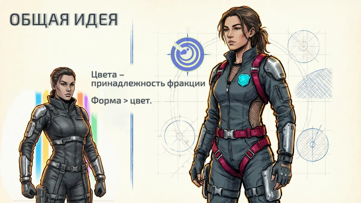 Первоочередно хочу определить форму и outfit так сказать. Цвет вторично и будет аспект фракционный
#персонаж #gamedev #unrealengine #thegravity #indiegame #project-c c | Сетка — социальная сеть от hh.ru