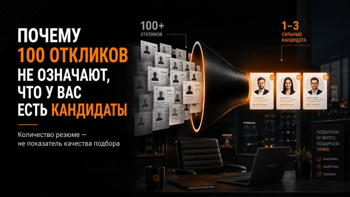 Почему 100 откликов не означают, что у вас есть кандидаты | Сетка — социальная сеть от hh.ru
