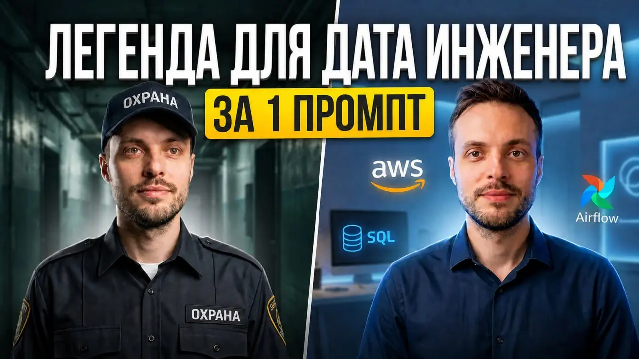 Легенда для Дата Инженера за 1 промпт! Составляем Резюме
Буквально 1 промпт, который из любой твоей истории сделает готовую легенду для Дата Инженера. Это не кликбейт | Сетка — социальная сеть от hh.ru