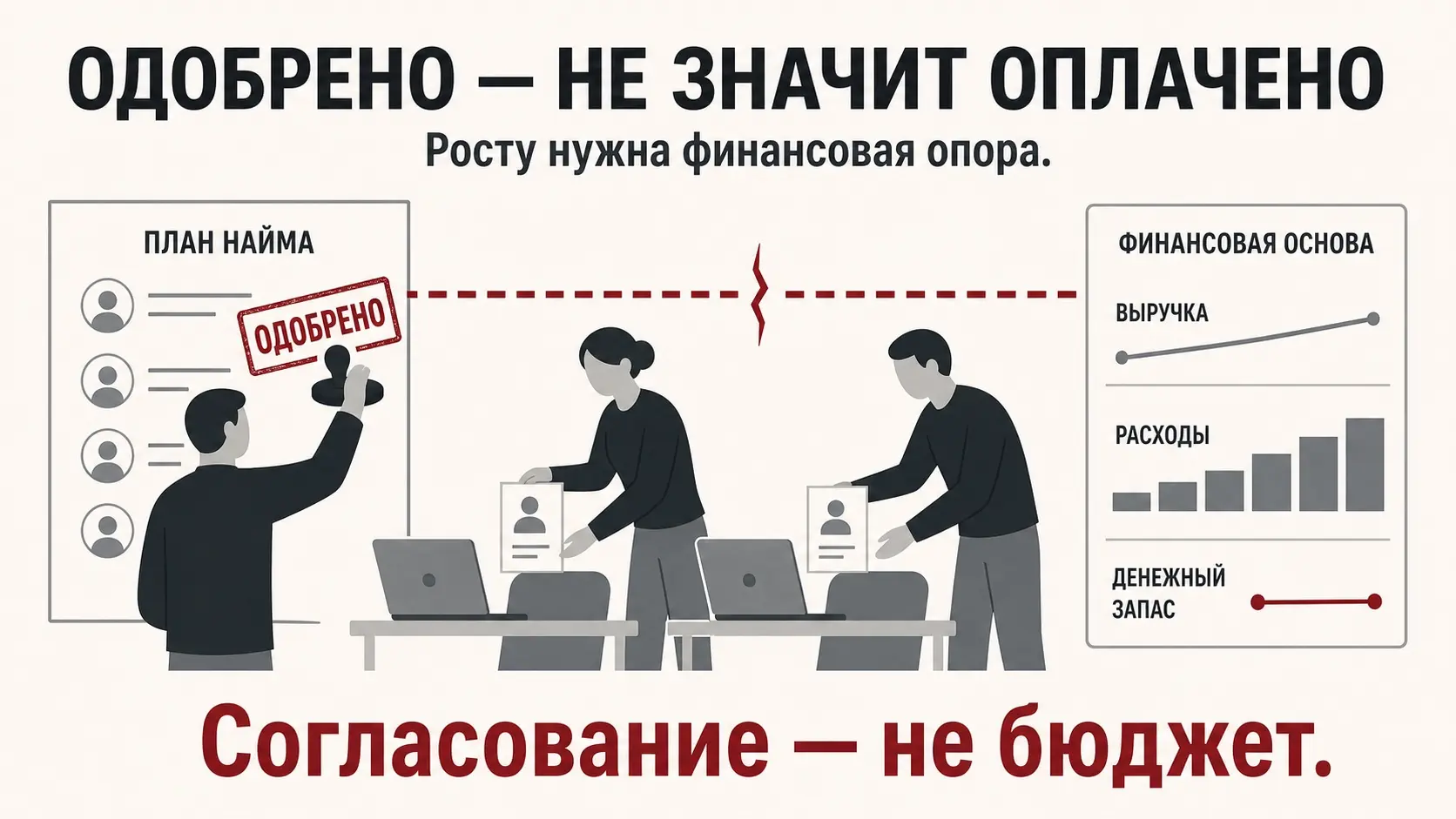 Парадокс: Компания может одобрить рост, на который нет денег | Сетка — социальная сеть от hh.ru