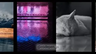 Sliding Image Track — слайдер с эффектом параллакса. Реализована с помощью СSS и JS
https://codepen.io/devloop/pen/KKdEgdz | Сетка — социальная сеть от hh.ru
