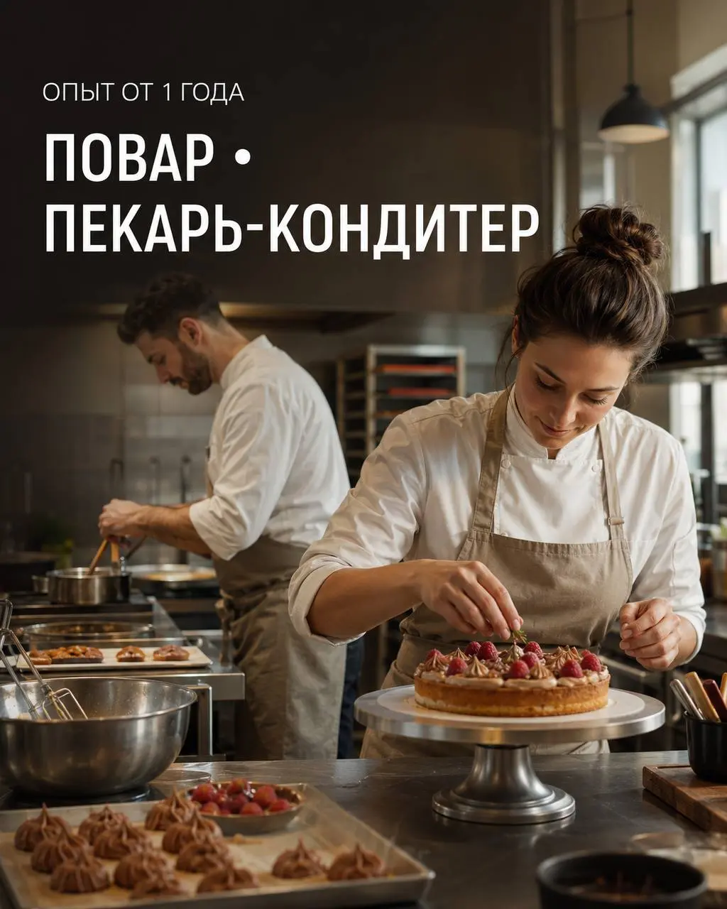 1️⃣ПЕКАРЬ-КОНДИТЕР - от 450₽/ч + премии2️⃣ПОВАР - от 430₽/ч + премии
Сеть кофеен «Мануфактура»
• Москва, м. Проспект Мира / Раменки, Винницкая, 8, к | Сетка — социальная сеть от hh.ru