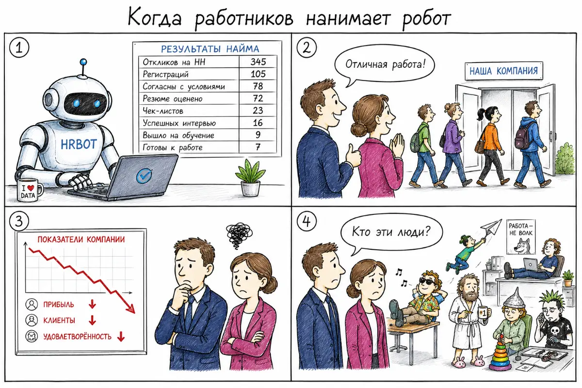 Уверены, что робот вам наймет нужных людей? | Сетка — социальная сеть от hh.ru