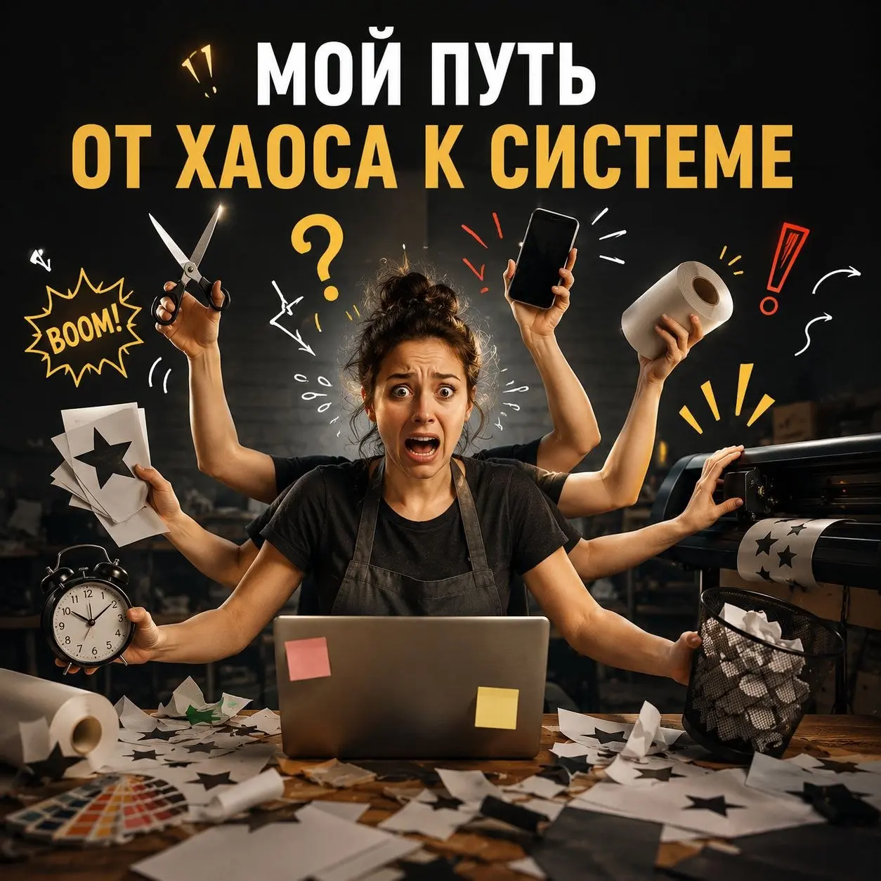 Как я превратила «рукожопство» в масштабируемую систему😄
Сегодня решила поделиться маленьким кусочком своей предпринимательской истории.
Когда-то я решила делать термонаклейки на одежду под заказ | Сетка — социальная сеть от hh.ru