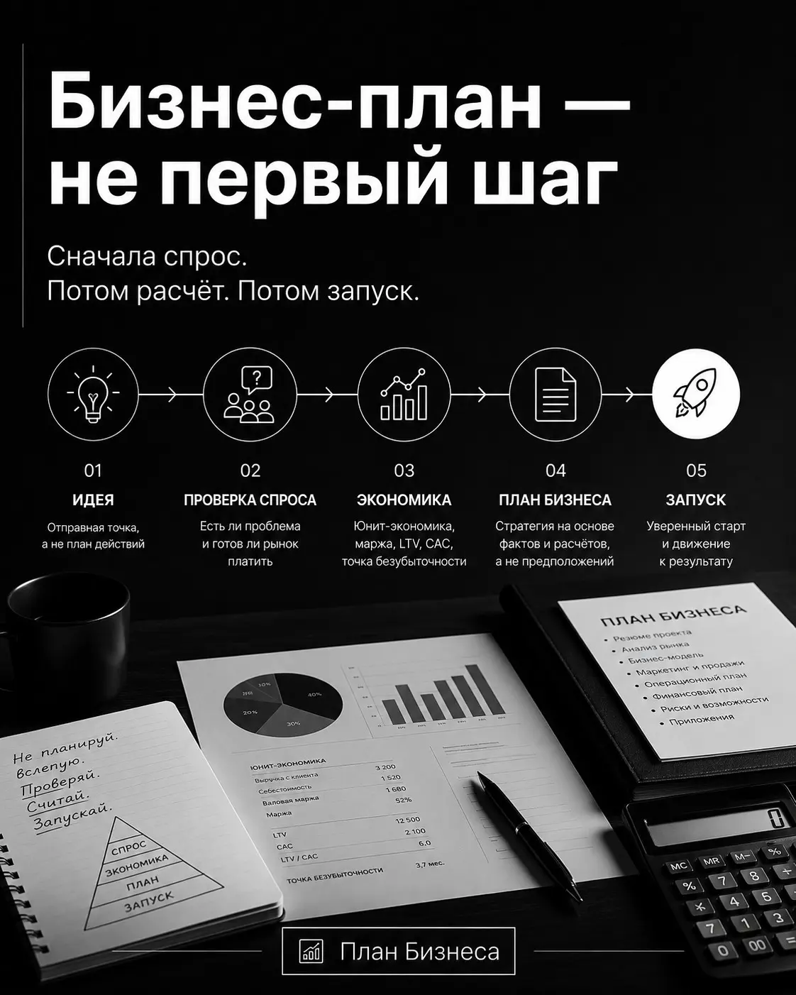 Кажется, бизнес-план — вообще не первое, что нужно делать пе | Сетка — социальная сеть от hh.ru