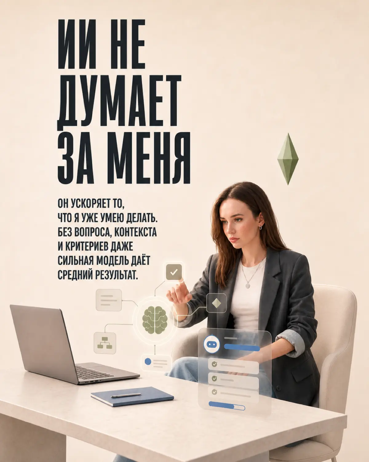 ИИ не заменил мне голову. Зато освободил её от части рутины | Сетка — социальная сеть от hh.ru