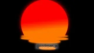 Sun Reflection — закат отражающийся в воде. Реализована с помощью СSS и JS
https://codepen.io/pokecoder/pen/JjJxXbJ | Сетка — социальная сеть от hh.ru