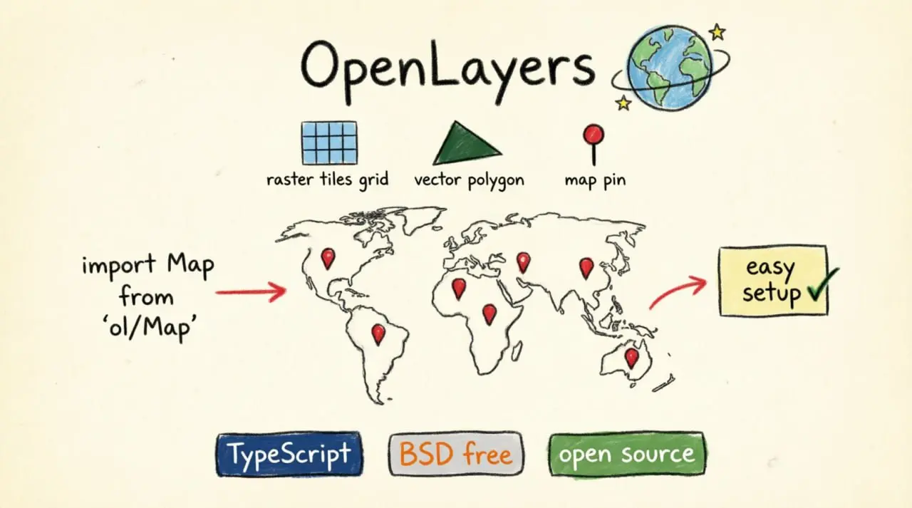 https://github.com/openlayers/openlayers
OpenLayers — это мощная и высокопроизводительная JavaScript-библиотека с открытым исходным кодом, предназначенная для создания интерактивных карт | Сетка — социальная сеть от hh.ru