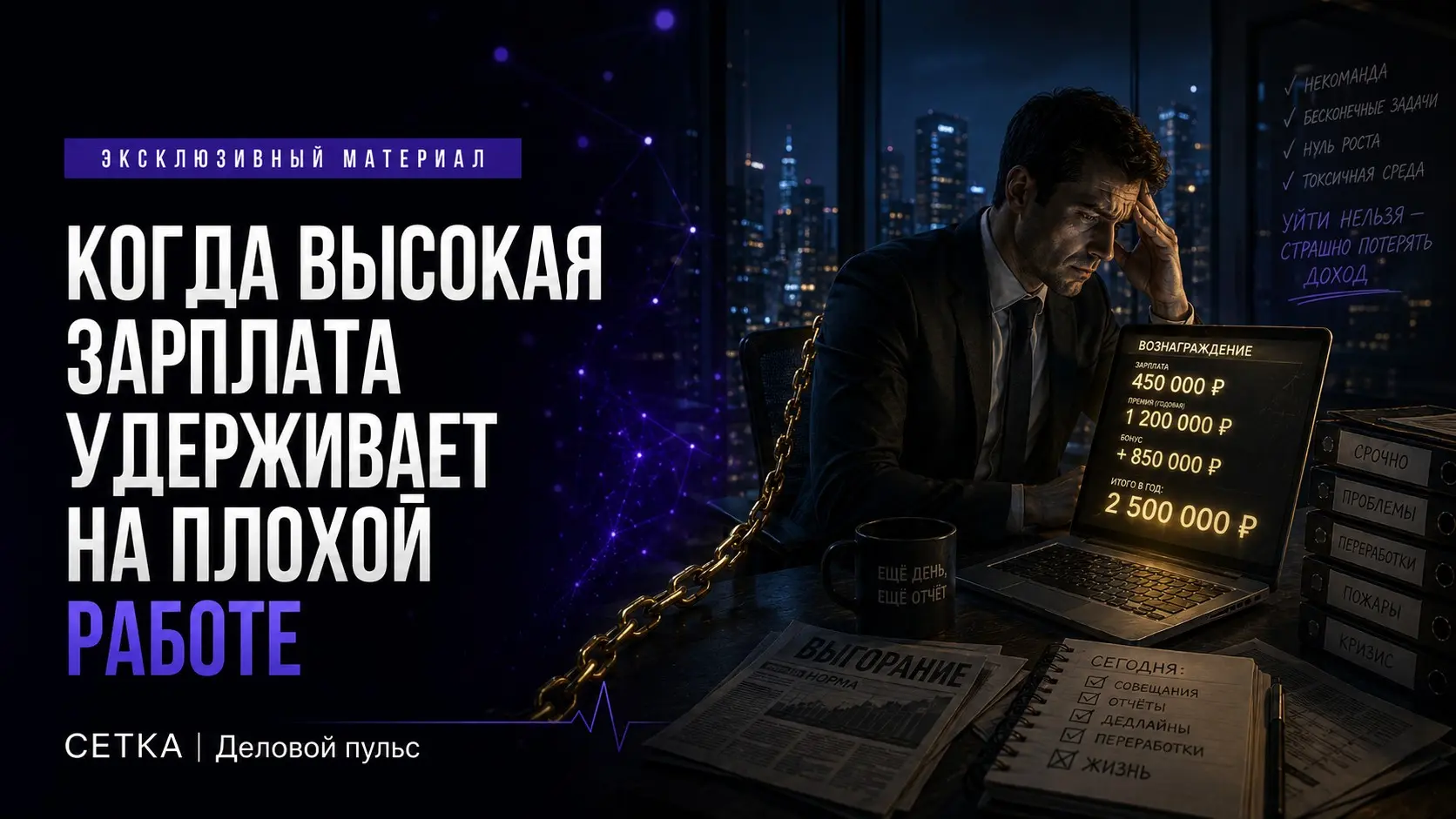 Когда высокая зарплата становится ловушкой | Сетка — социальная сеть от hh.ru