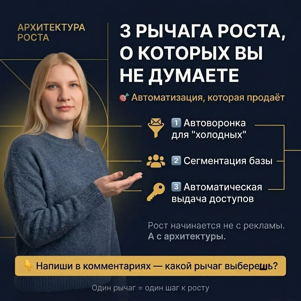 3 рычага роста, о которых вы не думаете 🎯
Их не видно на поверхности. Они лежат в архитектуре вашей системы.
🔧 Рычаг 1. Автоворонка для "холодных"
Проблема:
Вы тратите деньги на рекламу | Сетка — социальная сеть от hh.ru