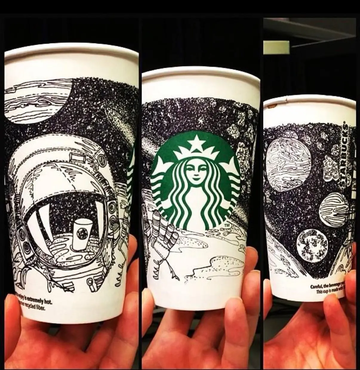 Один из первых больших UGC-кейсов Starbucks начался… с обычного белого стаканчика.
Люди сами начали рисовать на стаканах Starbucks - а потом фотографировать их и выкладывать в соцсети | Сетка — социальная сеть от hh.ru