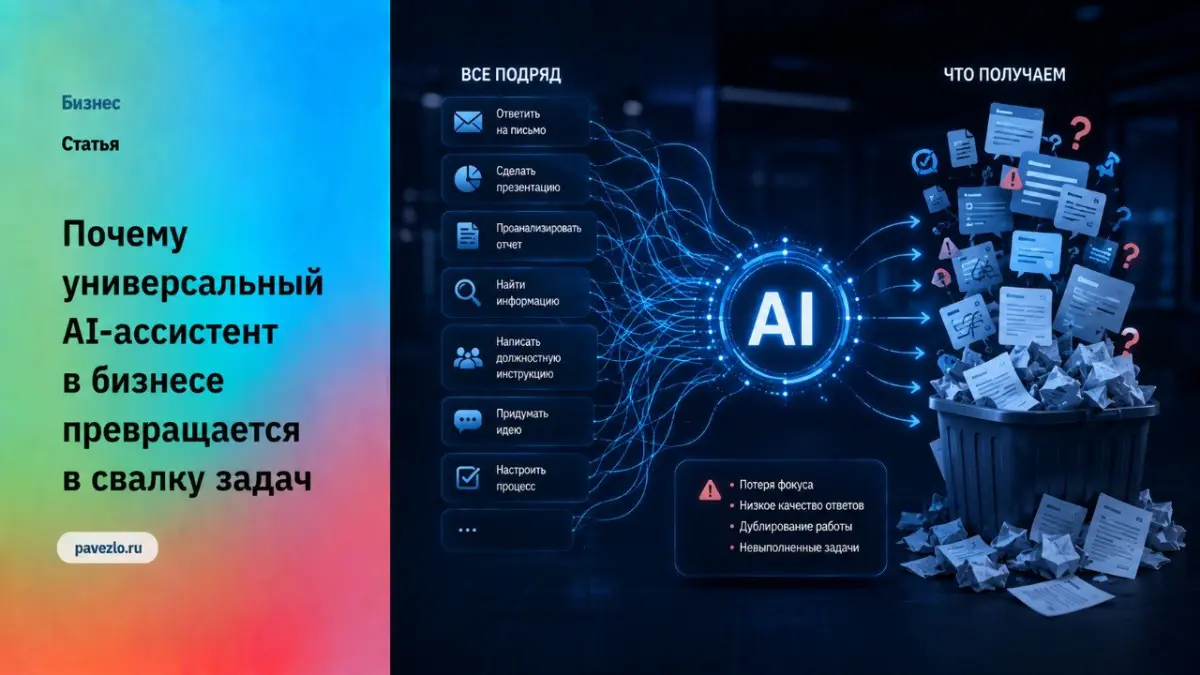 Почему AI-ассистент превращается в свалку задач | Сетка — социальная сеть от hh.ru