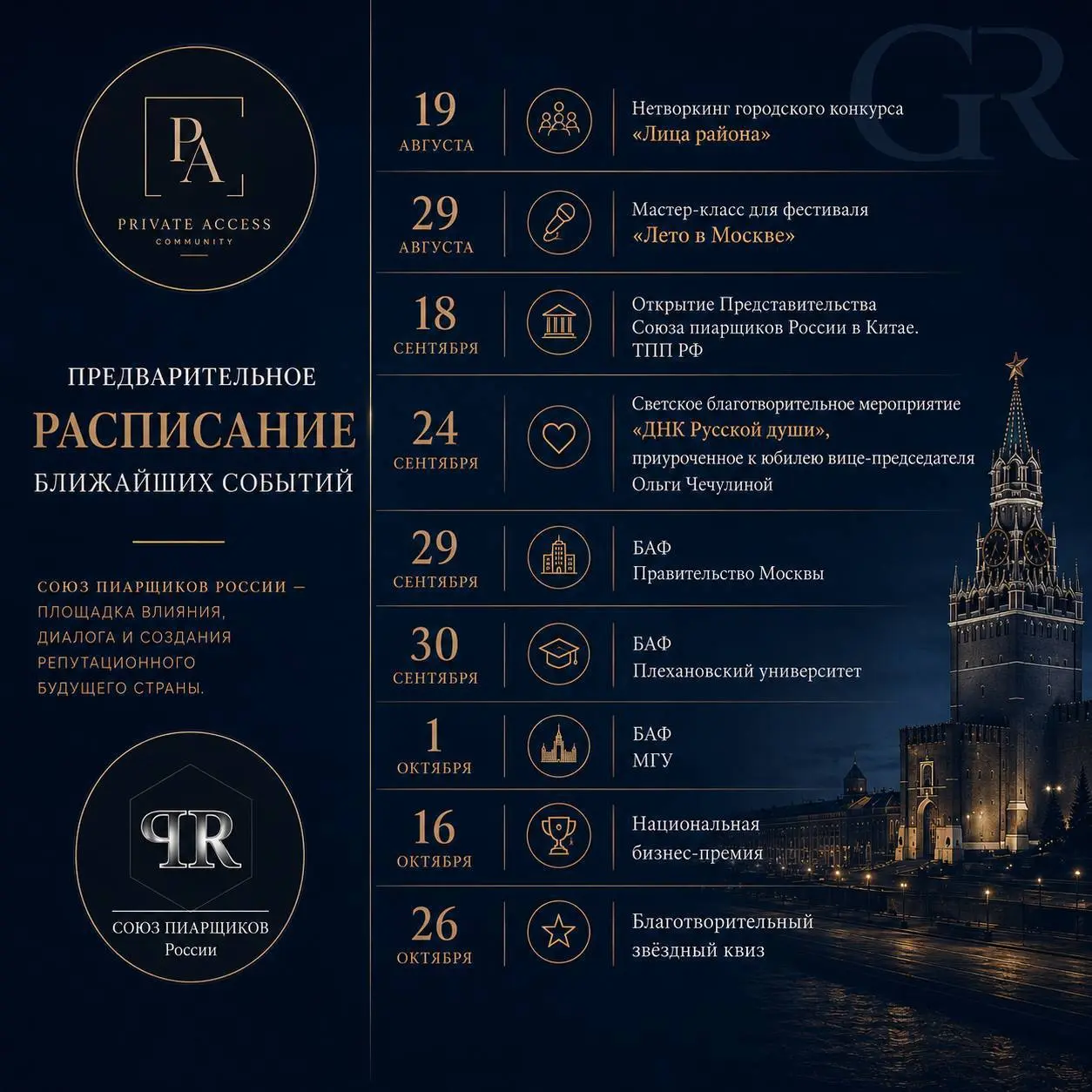 Предварительное расписание ближайших событий @souzprrussia
1️⃣9️⃣ августа - нетворкинг городского конкурса «Лица района»
2️⃣9️⃣ августа - мастер-класс для фестиваля «Лето в Москве»
1️⃣8️⃣ сентября - о... | Сетка — социальная сеть от hh.ru