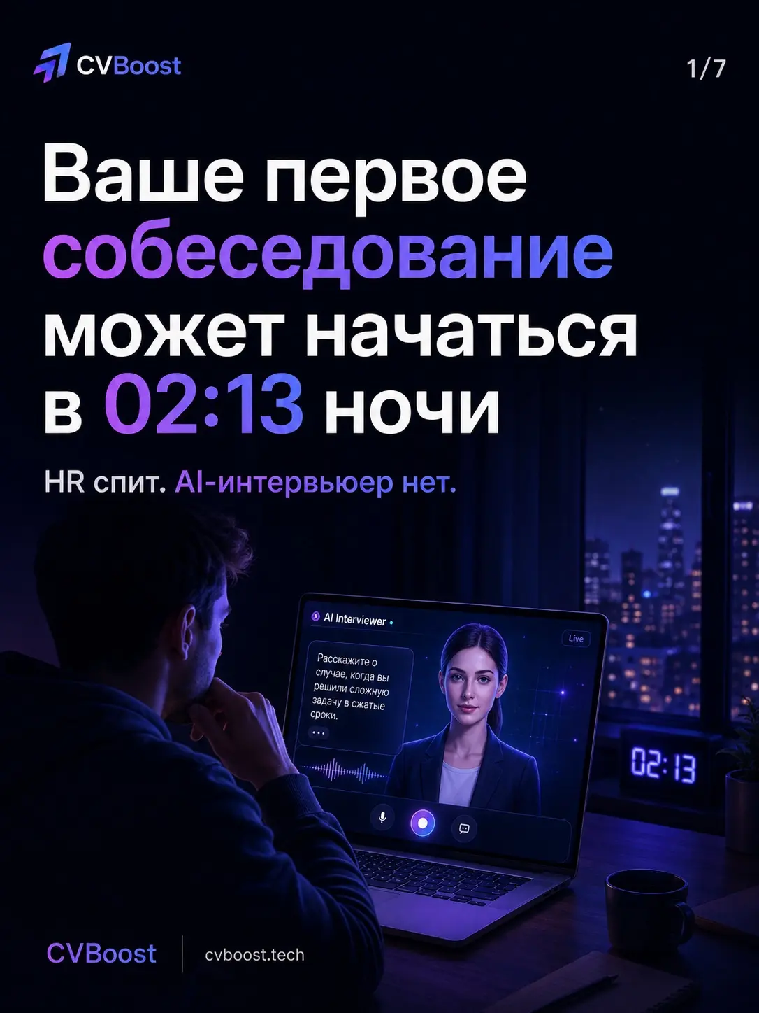 Ваше первое собеседование может начаться в 02:13 ночи 🌙 | Сетка — социальная сеть от hh.ru