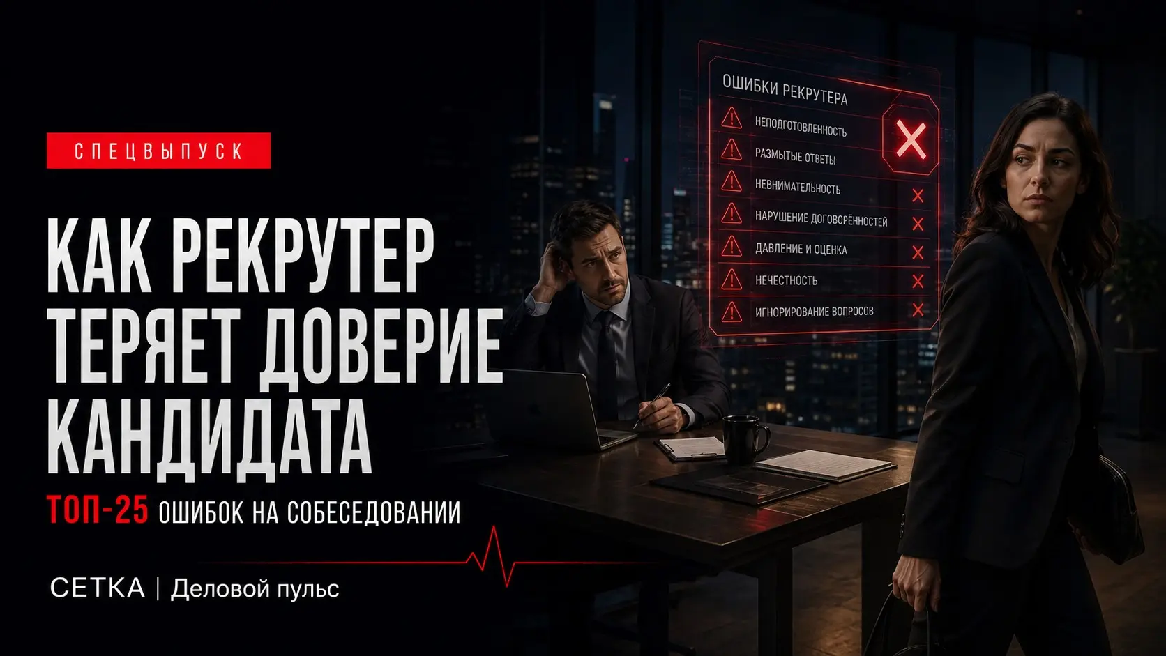 Кандидат уходит ещё до вопроса о зарплате | Сетка — социальная сеть от hh.ru