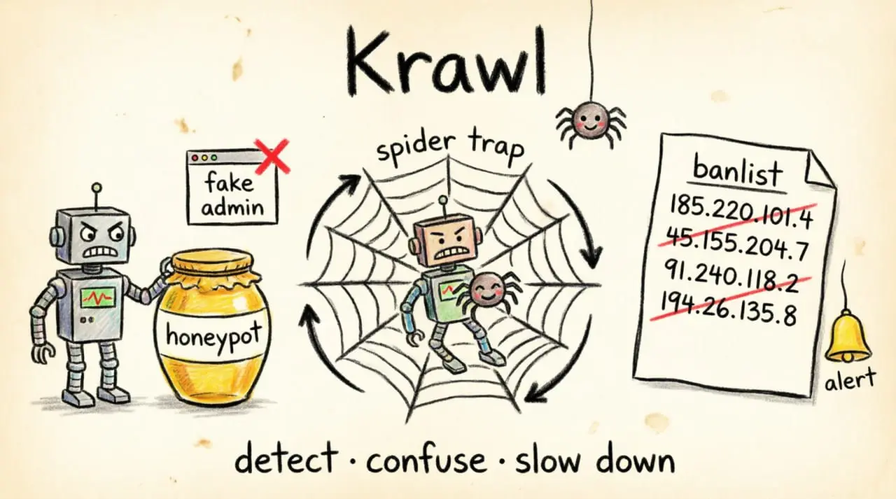 https://github.com/BlessedRebuS/Krawl
Современный, легковесный инструмент кибербезопасности для защиты веб-ресурсов (веб-ханипот и антипарсер) | Сетка — социальная сеть от hh.ru
