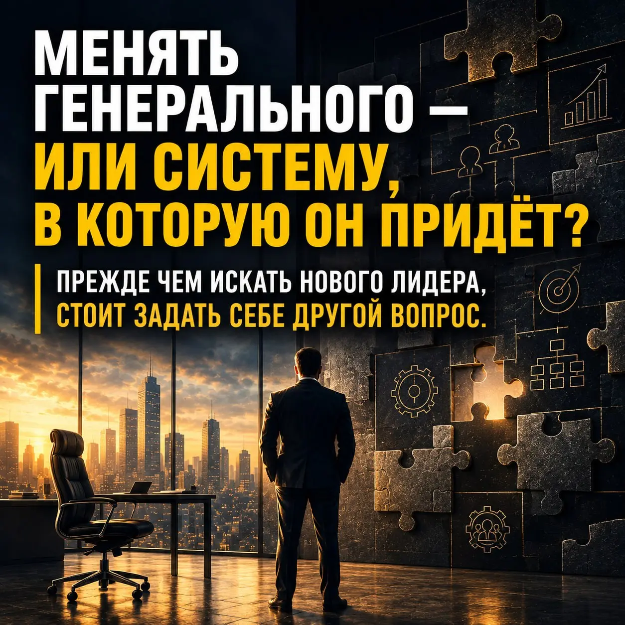 Менять генерального — или систему, в которую он придёт?
«Надо менять генерального».
Иногда это абсолютно правильное решение | Сетка — социальная сеть от hh.ru