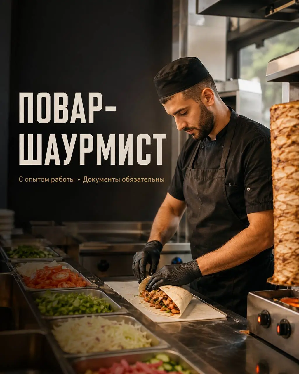 ПОВАР-ШАУРМИСТ
От 5 000₽/смена
Прямой работодатель
• Москва, м. Бауманская
• Рестораны/Кафе
• +79774901099
Полное описание вакансии размещено в Телеграм и Макс | Сетка — социальная сеть от hh.ru