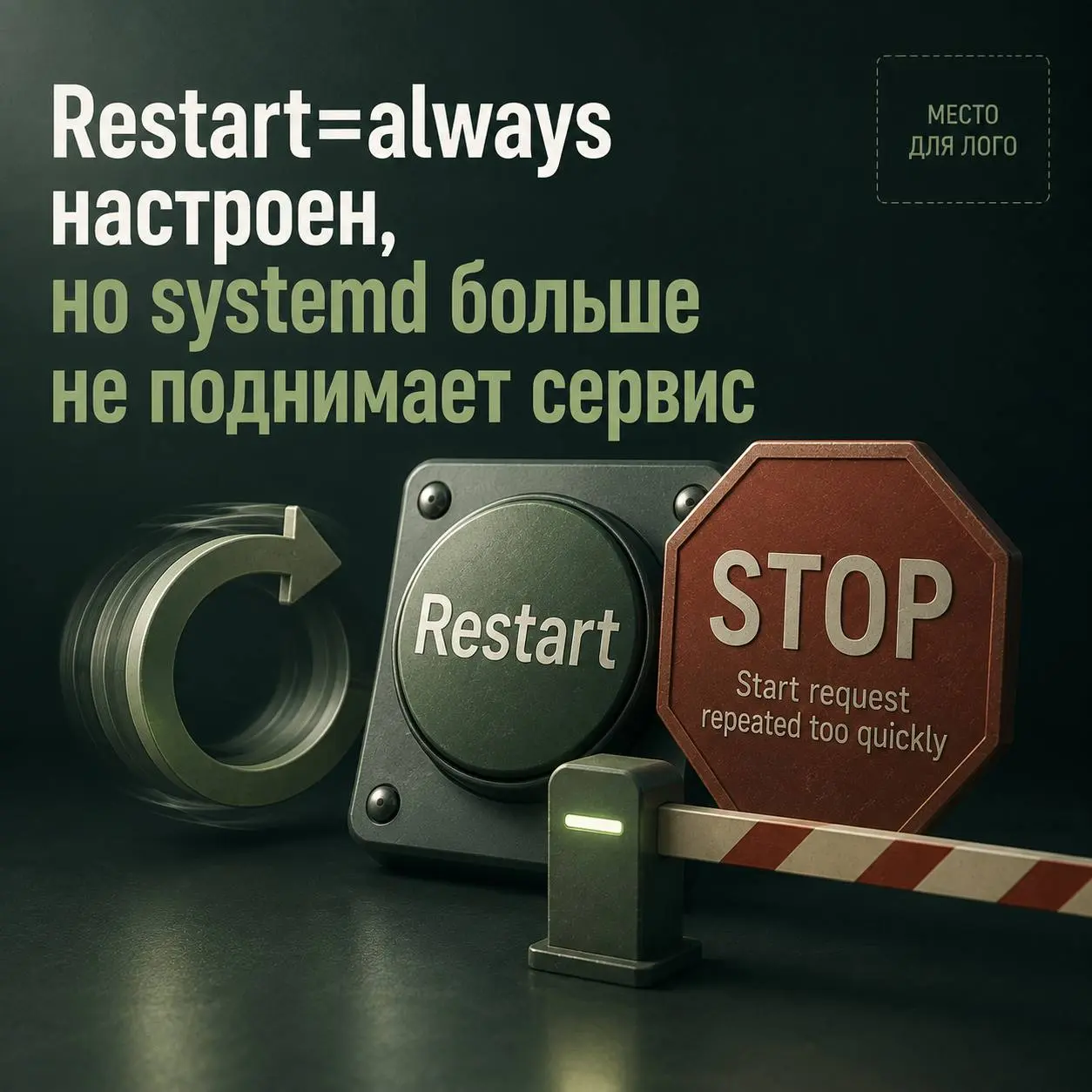 🛠️ Restart=always настроен, но systemd больше не поднимает сервис
В status:
Main process exited, status=1/FAILURE
Scheduled restart job
Start request repeated too quickly
Причина не в том, что Restart... | Сетка — социальная сеть от hh.ru