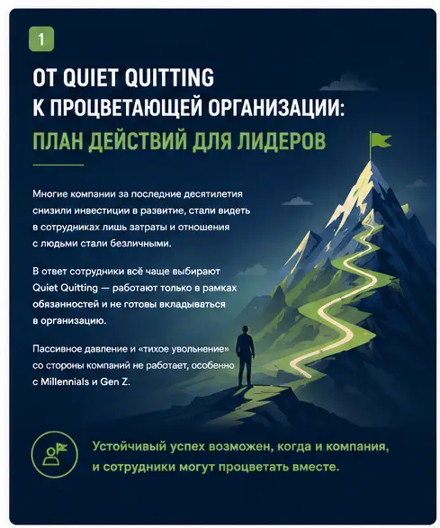 От Quiet Quitting к процветающей организации: план (5) | Сетка — социальная сеть от hh.ru