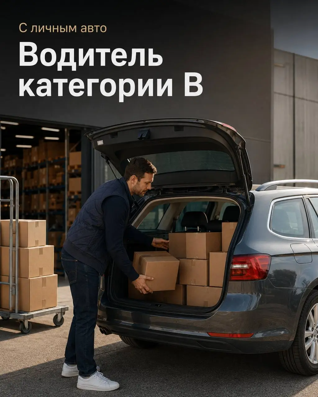 ВОДИТЕЛЬ КАТЕГОРИИ B С ЛИЧНЫМ АВТО
От 5 500₽/смена
Прямой работодатель
• Москва, район Восточное Бирюлёво, Склад — ул. Касимовская, владение 26 | СЦ Wildberries — Кавказский бульвар, 57, стр | Сетка — социальная сеть от hh.ru