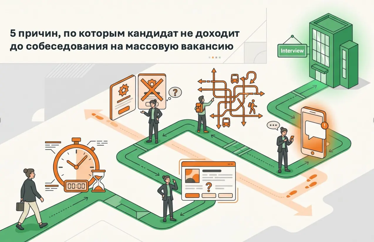 5 причин неявки на собеседование в массовом найме | Сетка — социальная сеть от hh.ru