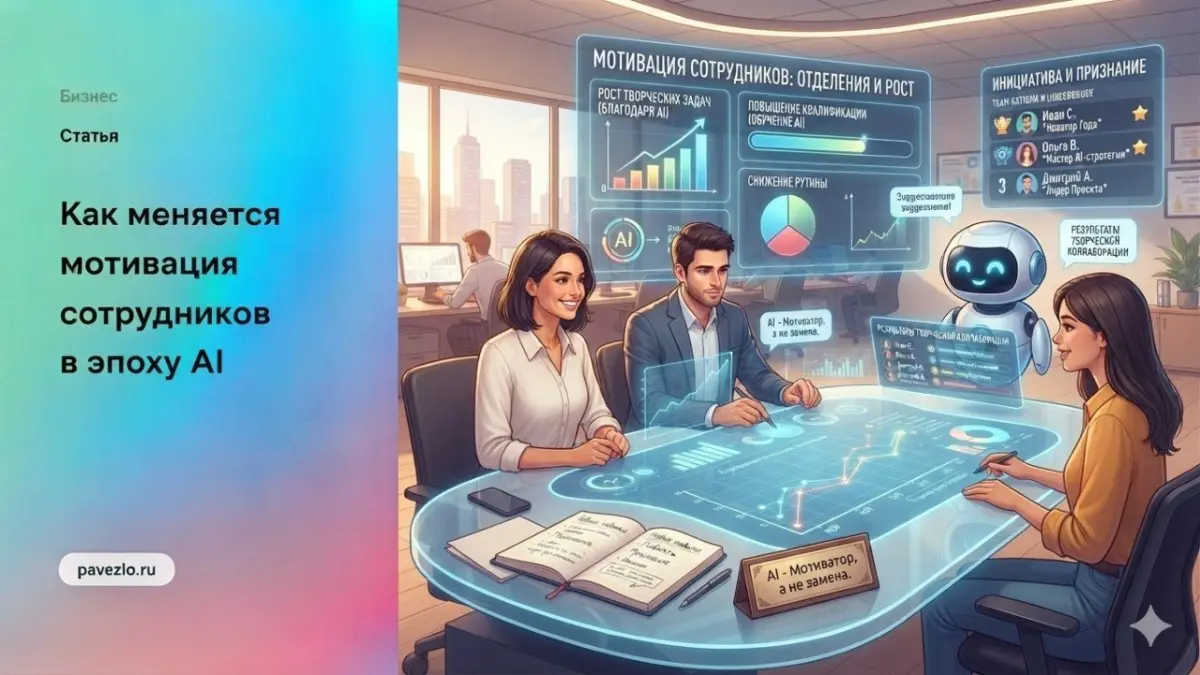 Как меняется мотивация сотрудников в эпоху AI | Сетка — социальная сеть от hh.ru