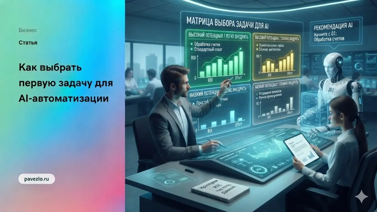 Как выбрать первую задачу для AI-автоматизации | Сетка — социальная сеть от hh.ru