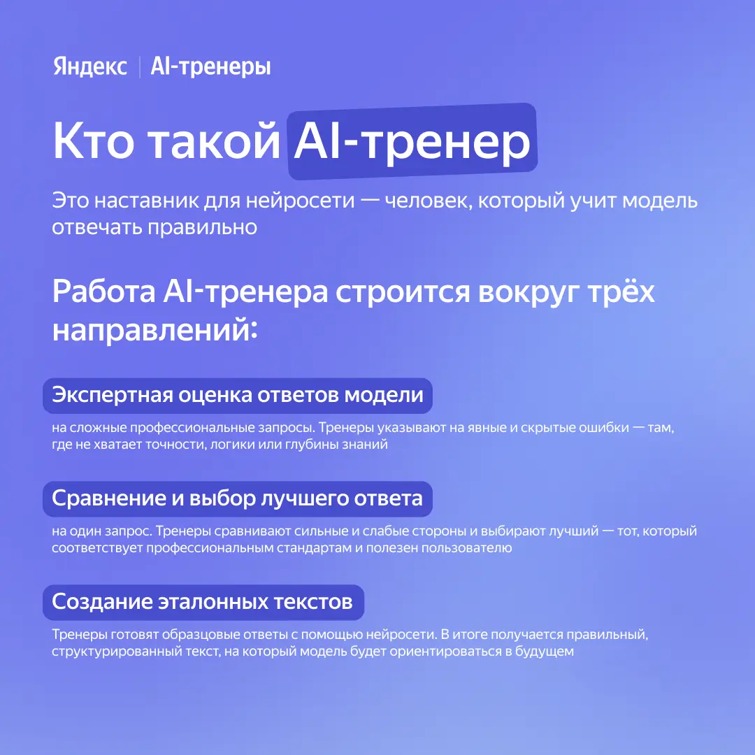 Чем занимается AI-тренер | Сетка — социальная сеть от hh.ru