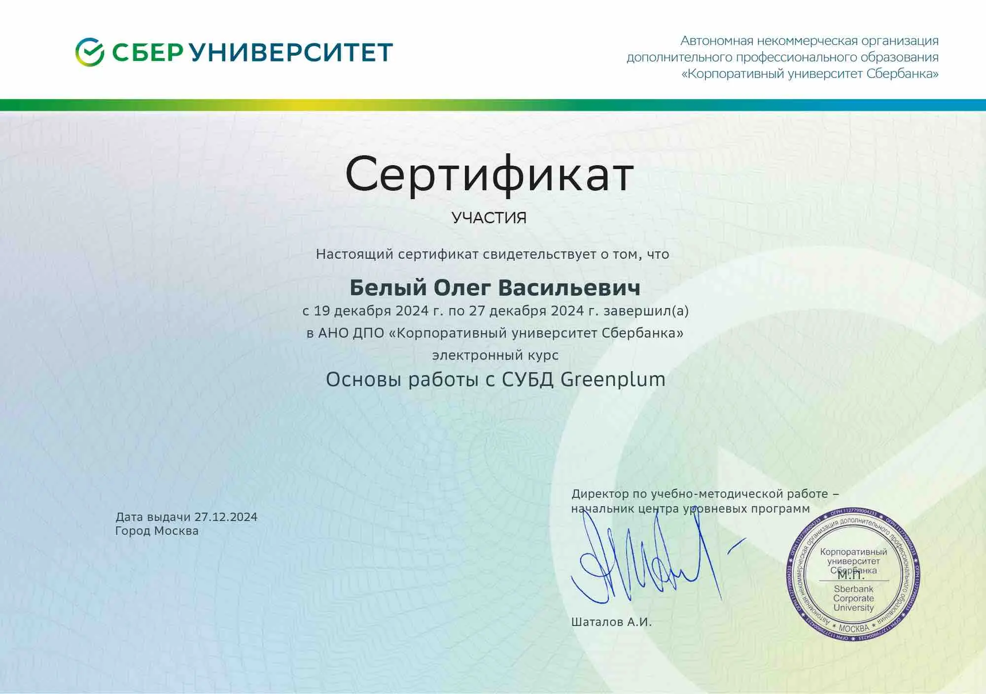 Network member avatar