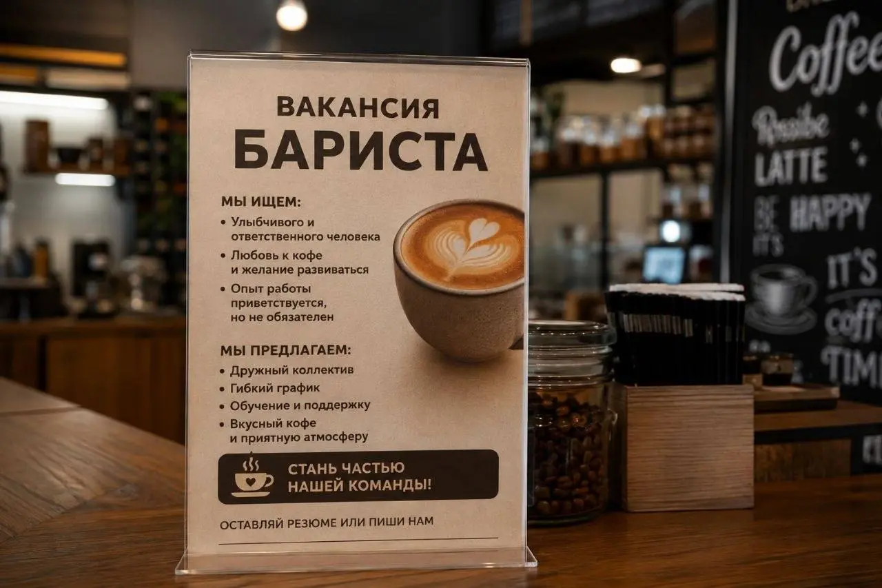 БАРИСТА
3 500₽/смена (без опыта)
4 500₽/смена (с опытом )

бонусы за выполнение плана
Прямой работодатель
• Московский, м. Филатов Луг, Саларьево, ул. Радужная, д. 13, к | Сетка — социальная сеть от hh.ru