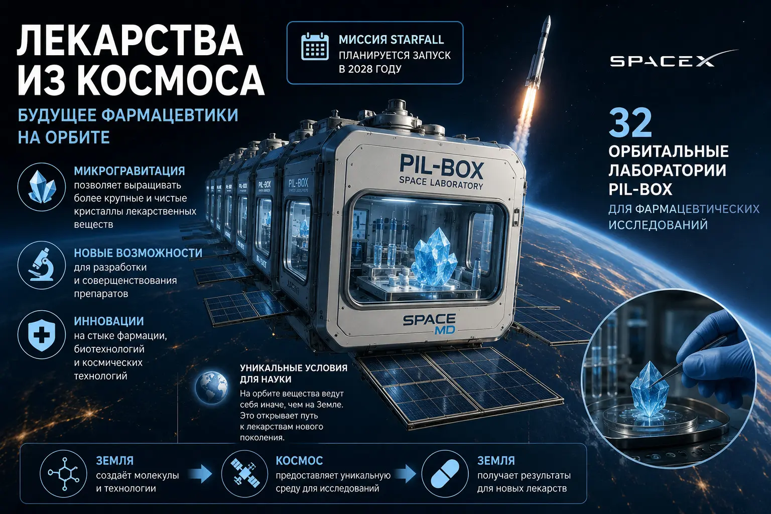 🚀 Лекарства будут создавать в космосе?🧐🌌🔬🧪🧬💊 | Сетка — социальная сеть от hh.ru