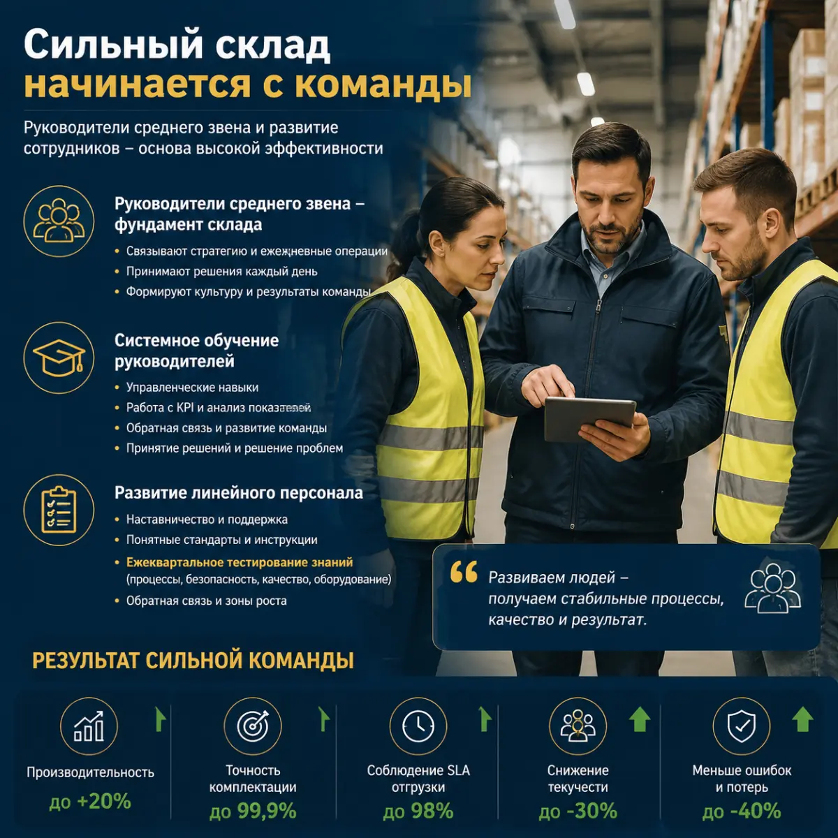 Почему сильный склад начинается с рук. среднего звена. | Сетка — социальная сеть от hh.ru