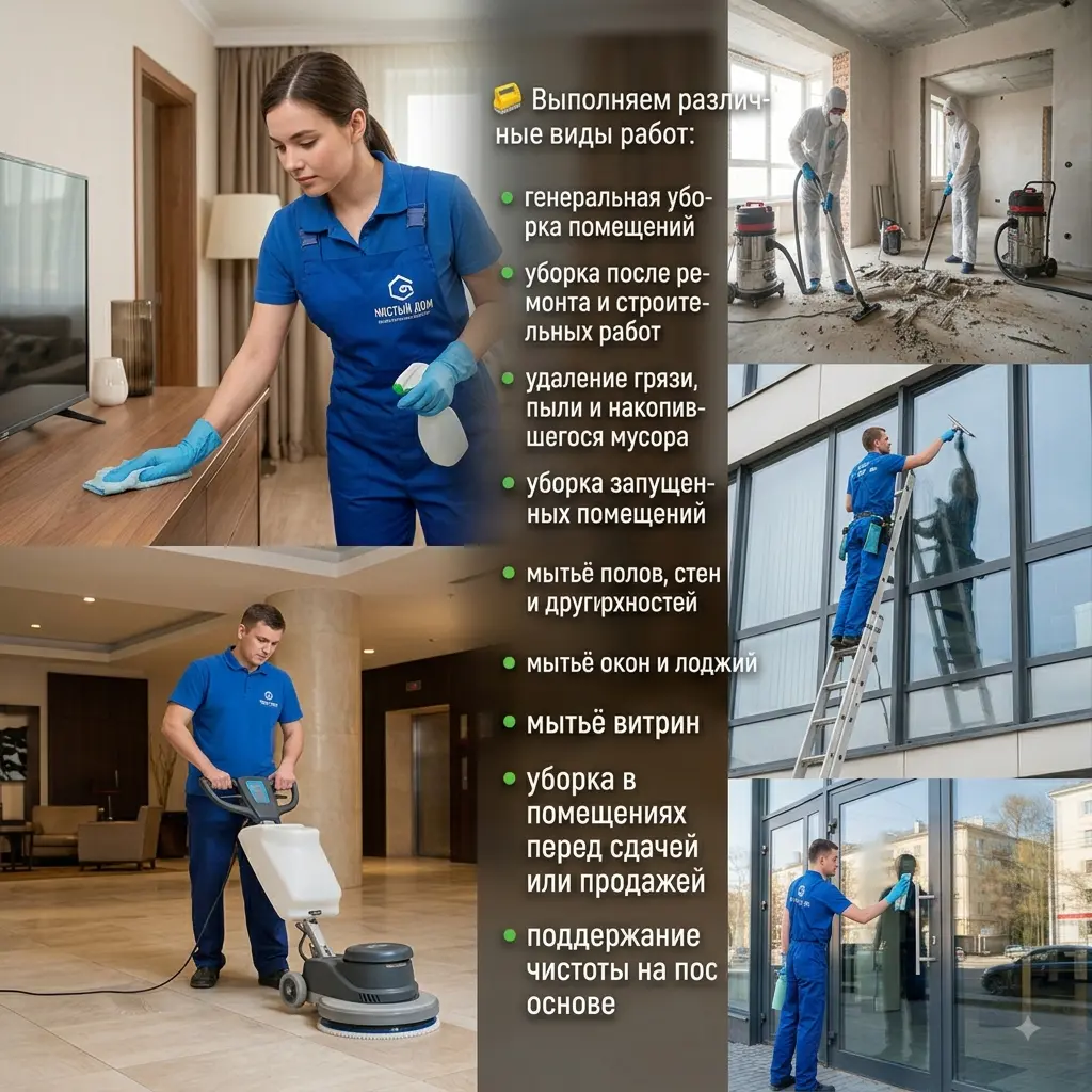 ✨ УБОРКА, МЫТЬЁ ЛЕСТНИЧНЫХ ПЛОЩАДОК, ОФИСОВ И ВЫВОЗ МУСОРА | Сетка — социальная сеть от hh.ru