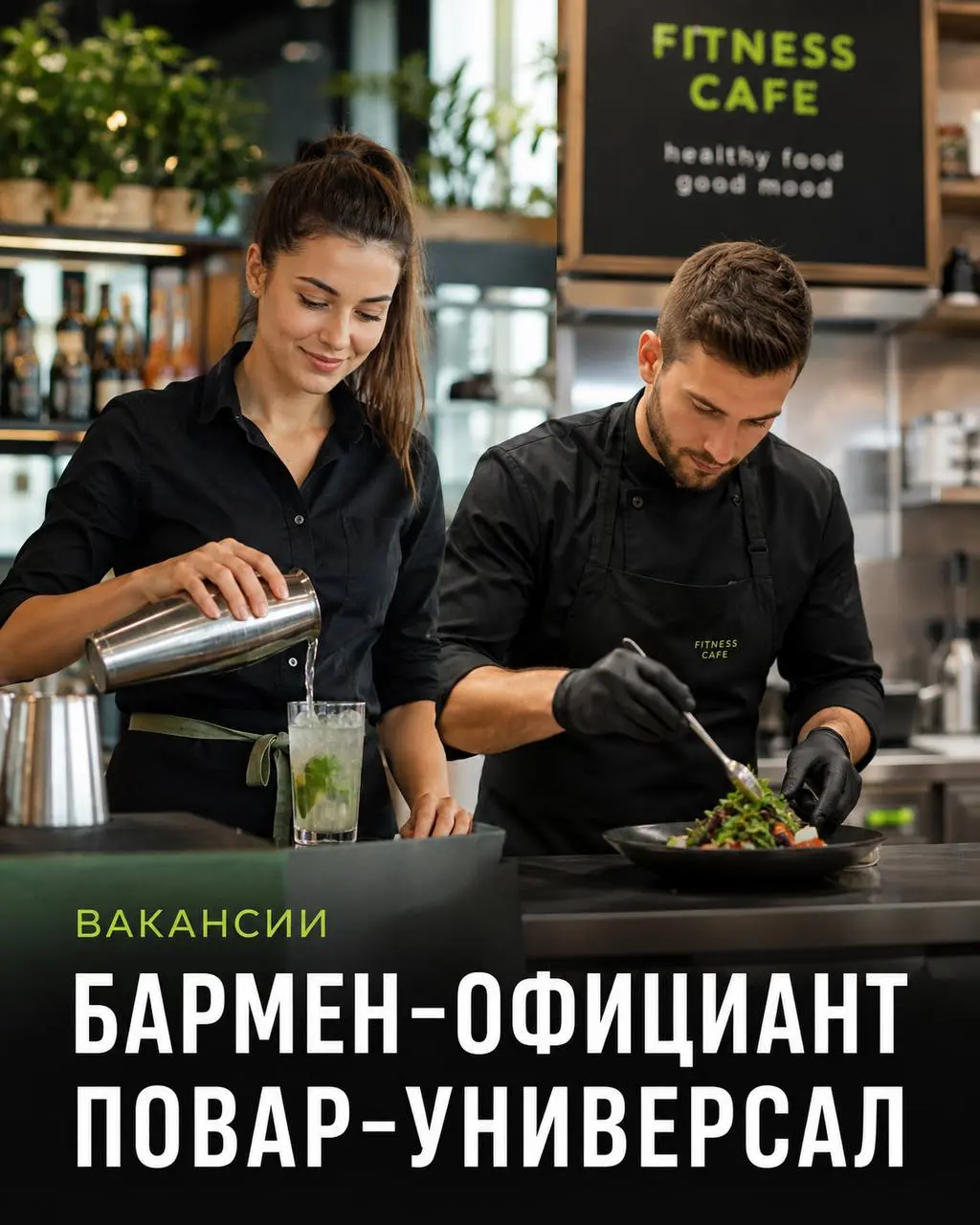 1️⃣БАРМЕН-ОФИЦИАНТ,
2️⃣ПОВАР-УНИВЕРСАЛ
От 5 000₽/смена
фитнес-кафе
• Москва, м. Динамо
• Рестораны/Кафе
• +79251015447
Полное описание вакансии размещено в Телеграм и Макс | Сетка — социальная сеть от hh.ru