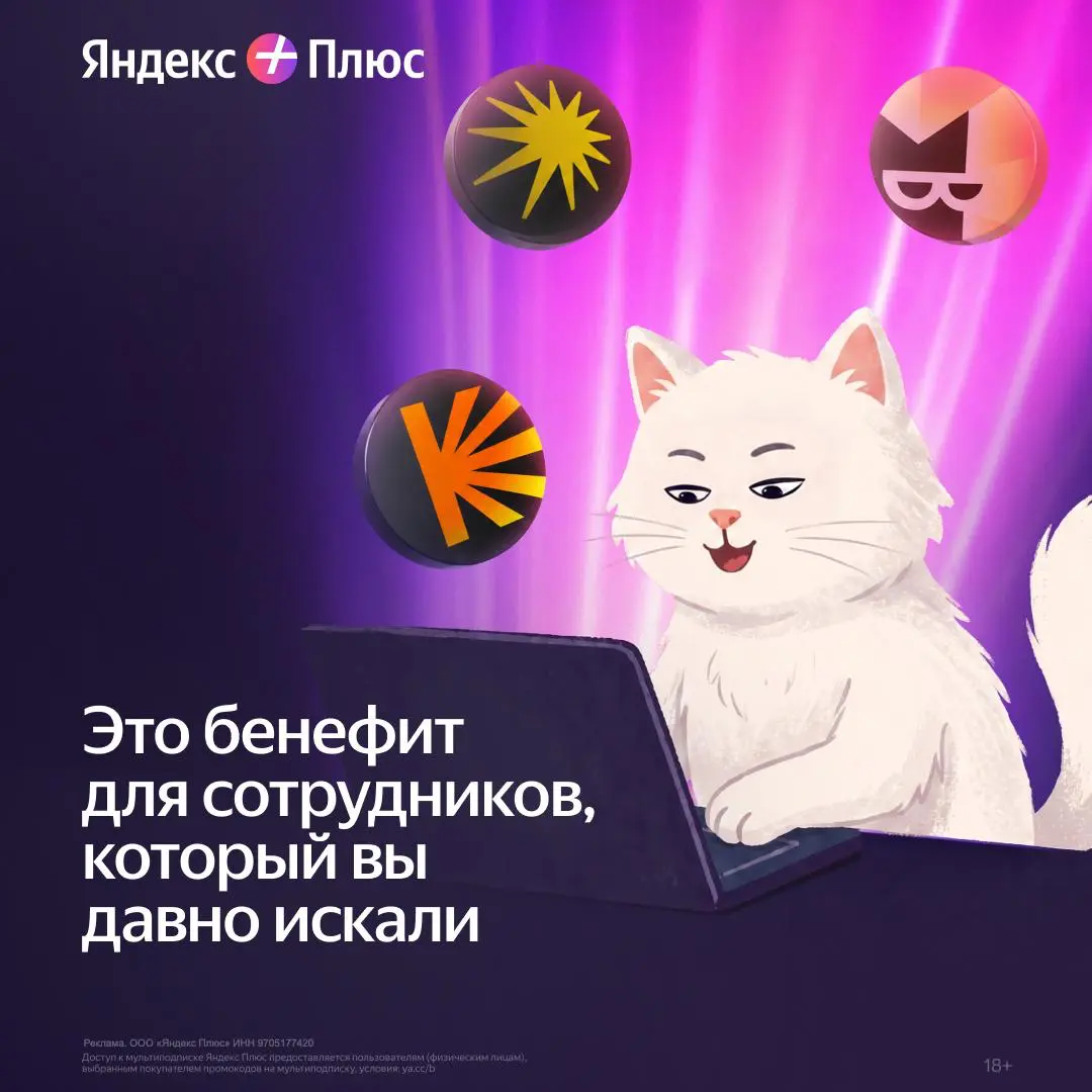 Бенефиты от Яндекс плюс | Сетка — социальная сеть от hh.ru