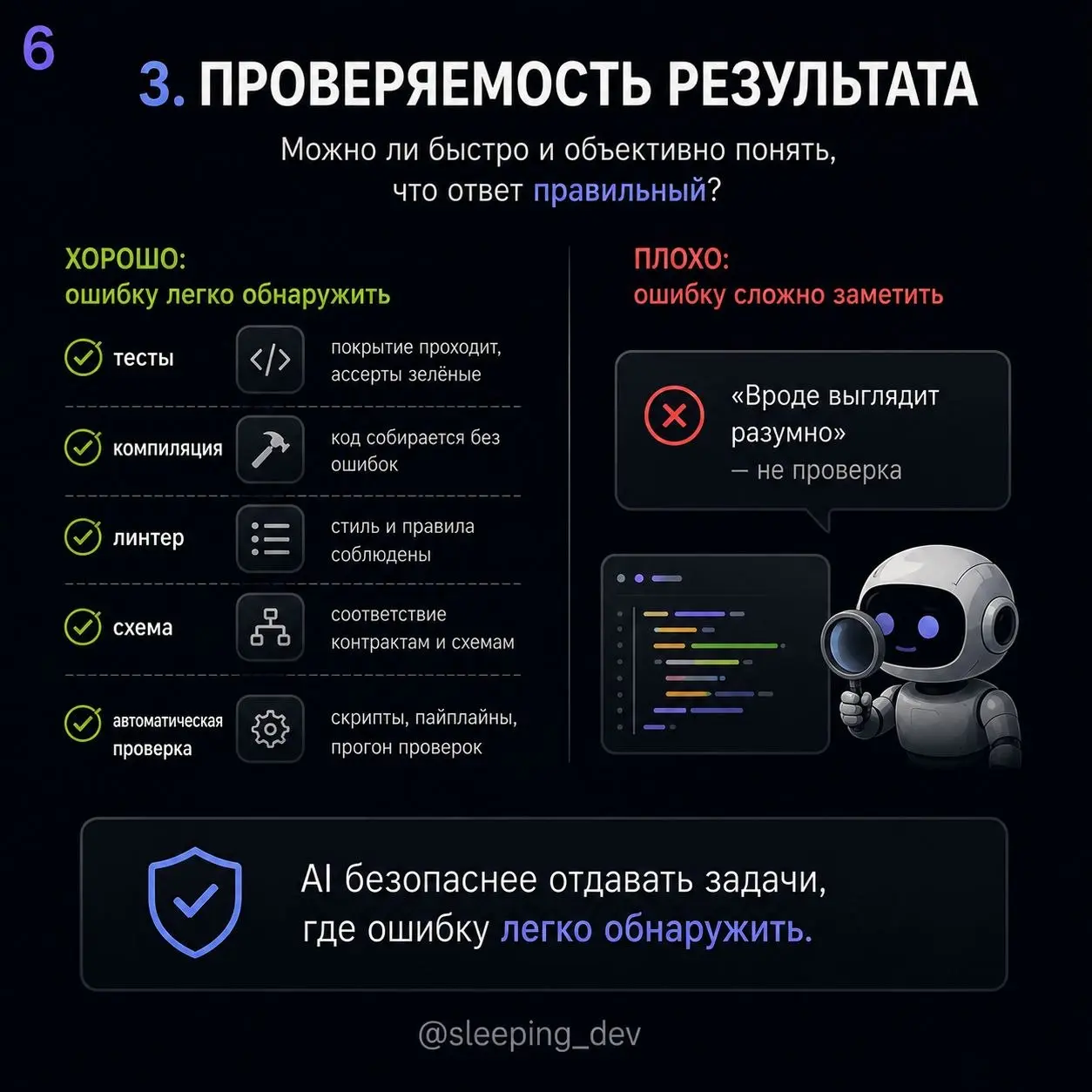 Не всякую задачу, которую может сделать AI, стоит ему отдавать
Когда обсуждают AI в разработке, разговор быстро превращается в список:
— пишет код;
— генерирует тесты;
— делает документацию;
— анализи... | Сетка — социальная сеть от hh.ru