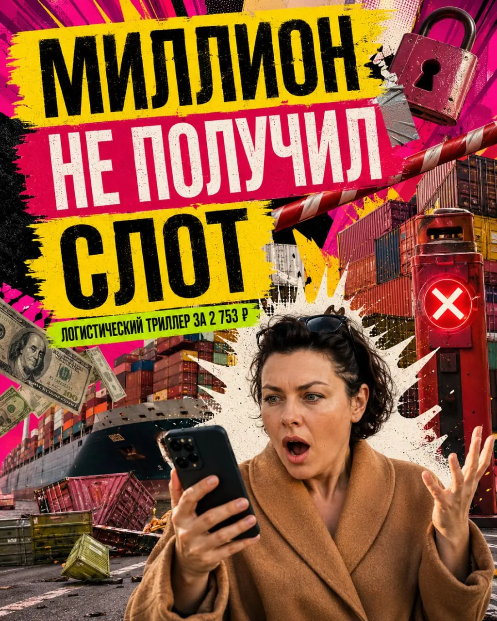 МИЛЛИОН НЕ ПОЛУЧИЛ СЛОТ (или история вчерашнего дня )
История о том, как 2 753 рубля объяснили мне весь логистический бизнес.
Вчера мне пишет менеджер:
— Клиент отказывается платить за хранение на СВХ | Сетка — социальная сеть от hh.ru